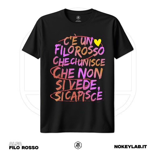 Shirt filo rosso musica - t-shirt,