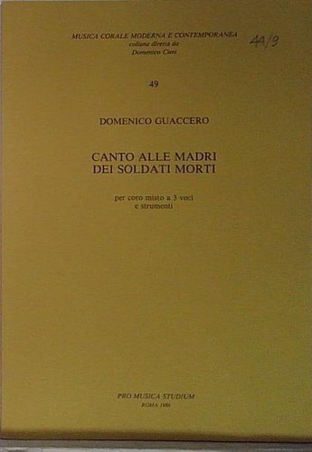 Guaccero canto alle - canto, madri