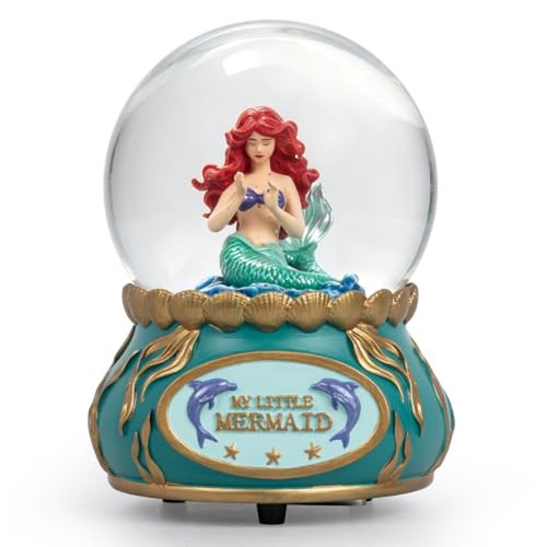Mermaid musical snow globe - snow,
